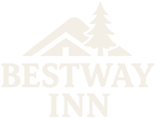 Bestway Inn — roofline and pine tree logo